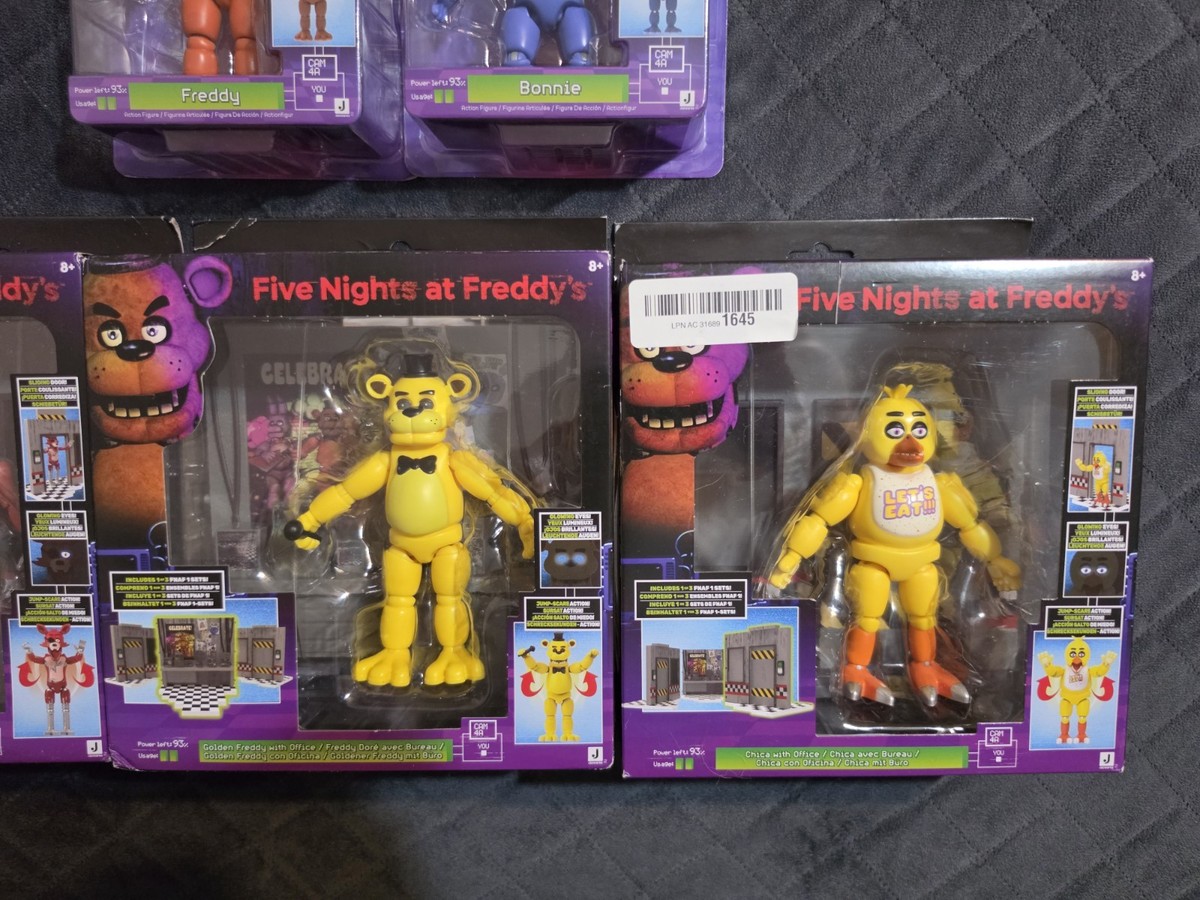 NEW Five Nights at Freddy's Jazwares World of FNAF Office 5 PACK