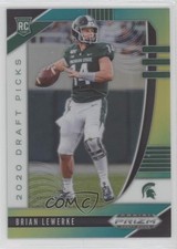 2020 Panini Prizm Draft Picks Rookies Green & Yellow 198/249 Brian Lewerke 15fu