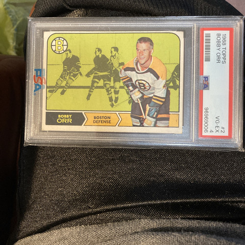 Bobby Orr NHL Boston Bruins 1968 Topps PSA 4 VG-EX.
