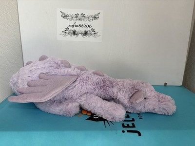 Authentic Jellycat LAVENDER DRAGON Large Soft Plush Toy NWT Lilac