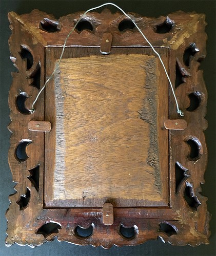Hand Carved Wood Frame Philippines Ornate Vintage Rustic Vtg Wall Hanging - Picture 3 of 8