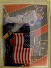 2025 Panini Select - Global Icons Jacob Wilson #6 Red Prizm /99 (RC)