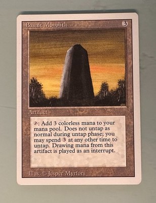 Basalt Monolith -- MTG card