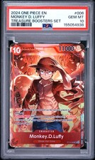 2024 ONE PIECE PROMOS TREASURE BOOSTERS SET #006 MONKEY D. LUFFY PSA 10
