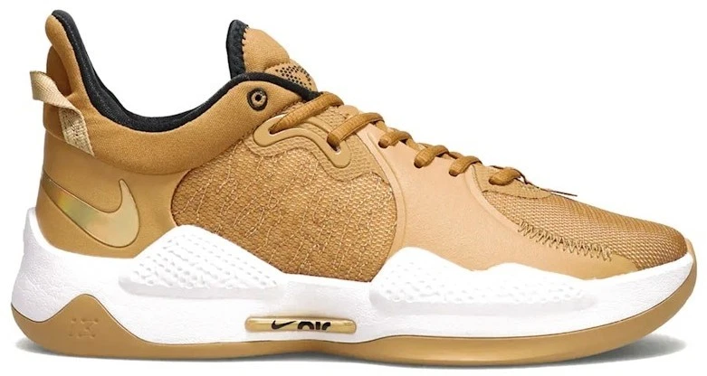 ポール　ジョージ　PG5 NIKE ID ホワイト／ゴールド Nike PG 5 ID By You Navy Blue White DC6768 Paul George Basketball