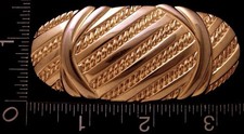 NE12158 GREAT VINTAGE LINE ROPE DESIGN GOLDTONE FASHION BELT BUCKLE