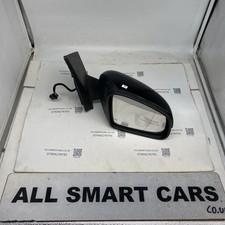 SMART CAR 453 FORTWO 2015+ OS RIGHT DRIVERS BLACK ELECTRIC DOOR WING MIRROR