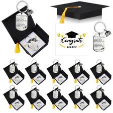Graduation Keychain Gift Class of 2026 - 24 Inspirational Keychains with Box