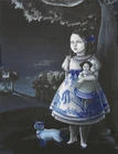Postcard Jayde Hilliard "Blue Willow" 2011 MINT Unused