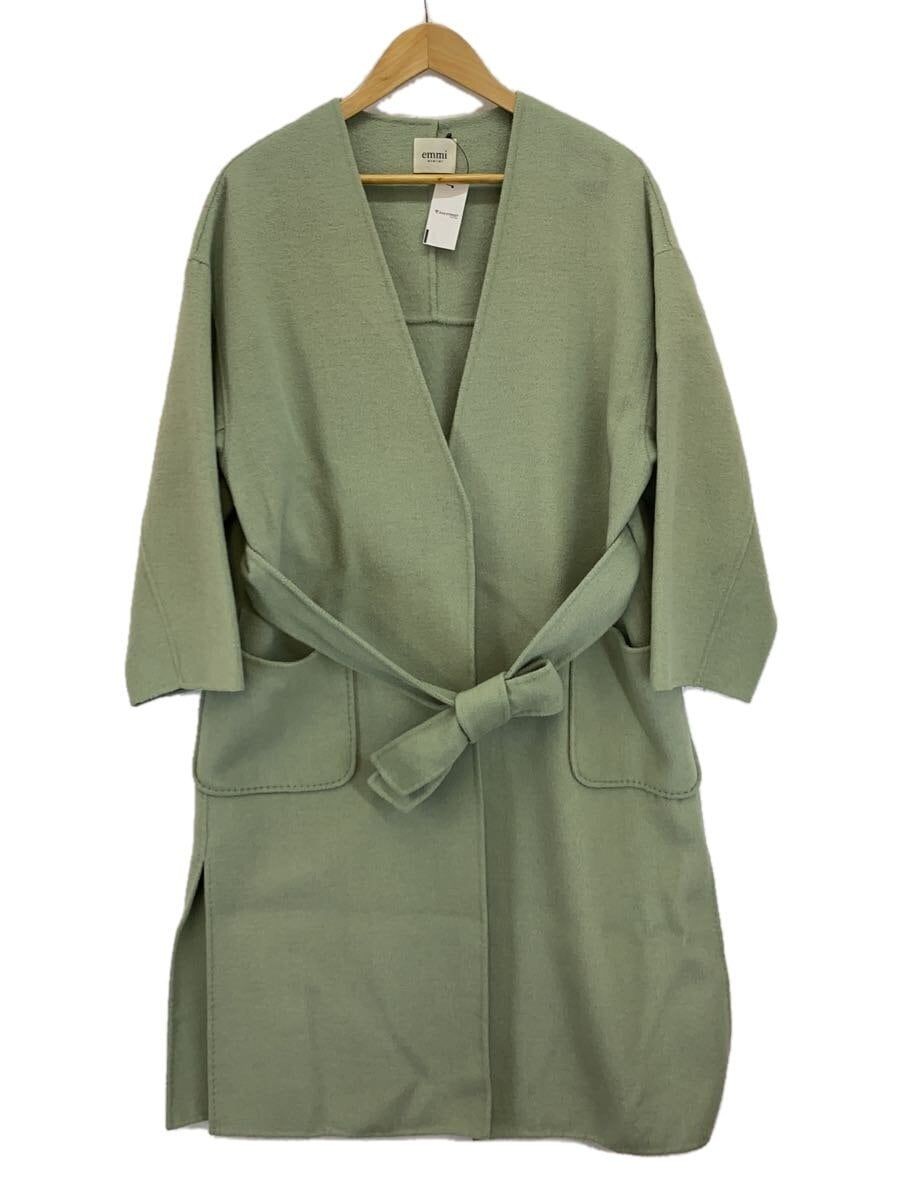 ALTRA emmi altro cappotto 1 lana verde tinta unita 13WFC194004