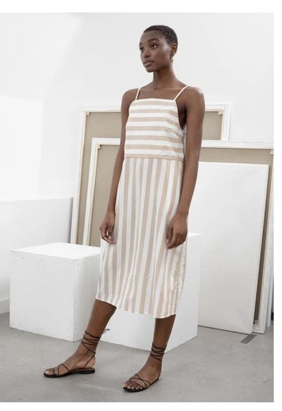Women & Other Stories Dress White Cotton XS