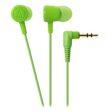 Audio-Technica ATH-CKL220GR Neon In-Ear Headphones, Colorful Sound, New