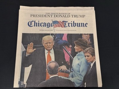 CHICAGO TRIBUNE 1/21/17 PRESIDENT DONALD TRUMP INAUGURATION ELECTION NEWSPAPER