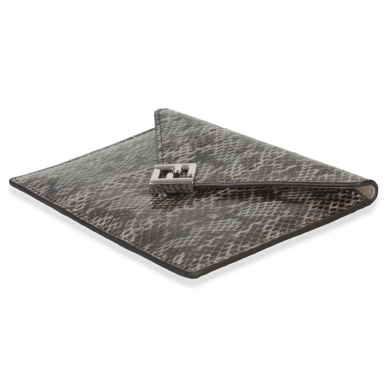 Fendi Multicolor Python FF Small Busta Pouch - image 6