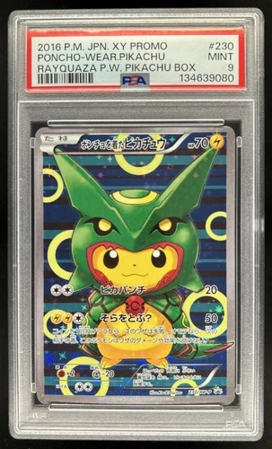 2016 Pokemon XY Promos JP - XY-P Poncho-wearing Pikachu #230/XY-P PSA 9