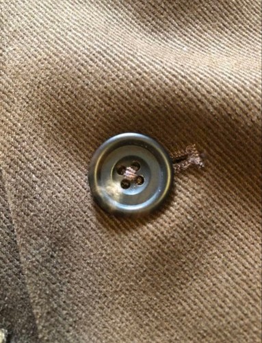S.E.H KELLY Brown No-Collar Jacket Size S - Excellent Condition - Picture 6 of 8
