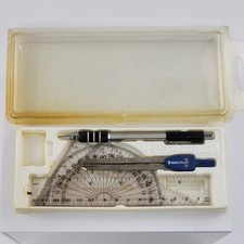 Vtg Staedtler Compass Drafting Tool Set Mechanical Pencil Rulers Made in Germany