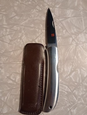 Vintage Al Mar Falcon 1003-SS Knife Seki Japan Steel Lockback With Sheath