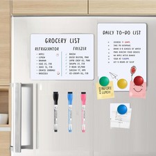 Magnetic Fridge Whiteboard Planner Set