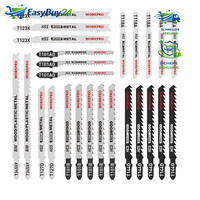 StichsäGebläTter Set 25Tlg T-Schaft HSS BIM HCS FüR Holz Kunststoff Metall Box
