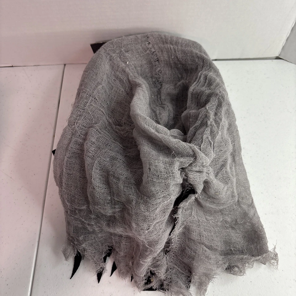 NWT Halloween Monster Mask Light Up Blue Eyes Mesh Hood - Image 4 of 4