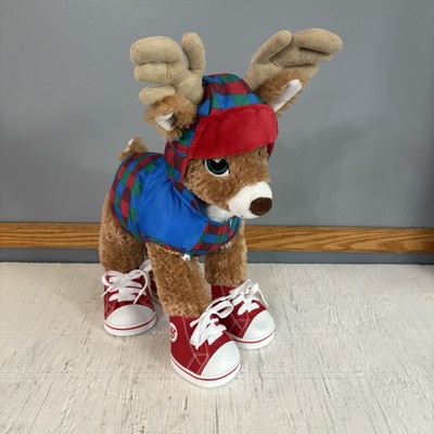 Build A Bear BAB Dancer Reindeer Plush Stuffed Toy Large 18  with outfit & shoes