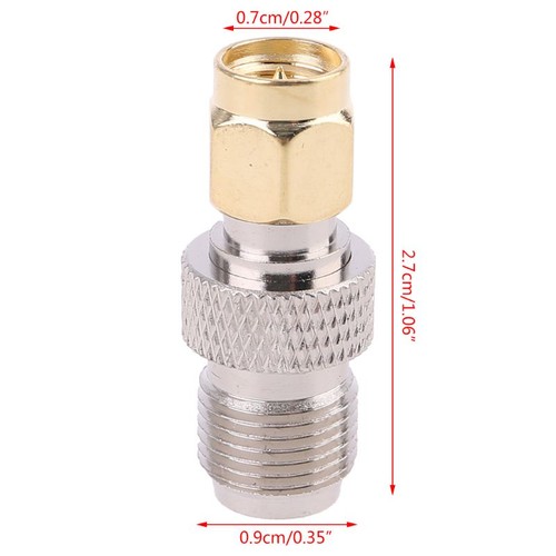 SMA Female To Type F Female Plug Straight RF Coaxial Adapter Connector Converter - Picture 3 of 8