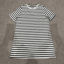 Reformation Women's Size Medium Striped Charli Ribbed Knit T Shirt SS Dress