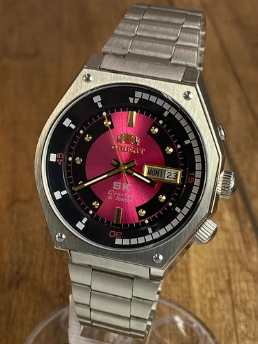 Orient SK Pink Vintage Automatic 21 jewels Japan Mens Watch
