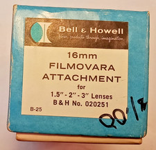 Bell  Howell 16mm Filmovara Attachment for 1.5" - 2" - 3" Lenses 020251