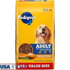 Adult Dry Dog Food Complete Nutrition Chicken Rice Vegetable 44lbs Kibble New 1.05 per pound
