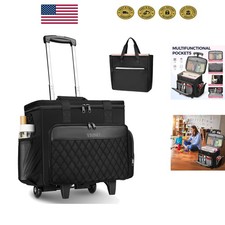 Stylish X-Large Laptop Briefcase with Detachable Dolly for Teacher Essentials