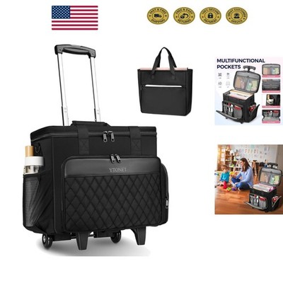 Stylish X-Large Laptop Briefcase with Detachable Dolly for Teacher Essentials