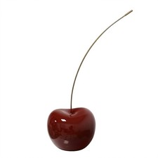 Cherry Decoration Shiny Cherry Sculpture Red for Entryway
