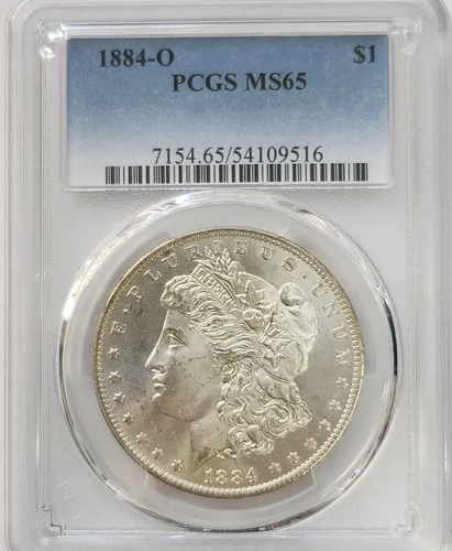 1884-O Morgan Silver Dollar PCGS MS65