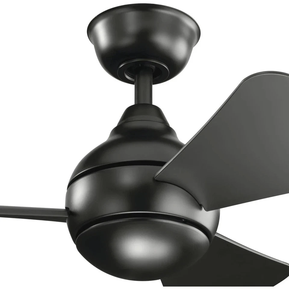 Kichler Lighting 330150SBK Sola 34 inch Satin Black Ceiling Fan - Image 2 of 4