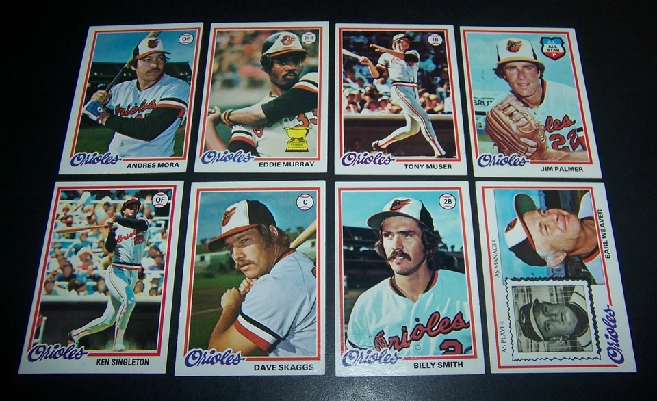 1978 TOPPS BALTIMORE ORIOLES TEAM COMPLETE SET 26 CARDS EXMT/NM IN BOX HOLDER - Image 3 of 4