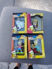 LOT of 4 THE SIMPSONS TREE ORNAMENTS in box bonus Clip On Bart