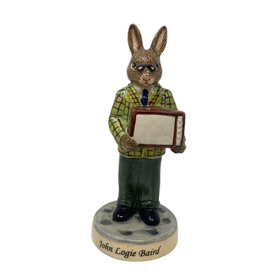 BUNNYKINS John Logie Baird DB439 Bunny TV Royal Doulton 2007 RARE