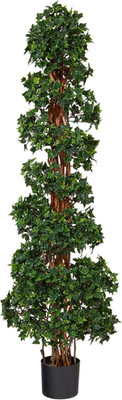 5.5Ft UV Resistant English Ivy Topiary Spiral Tree for Indoor/Outdoor Use