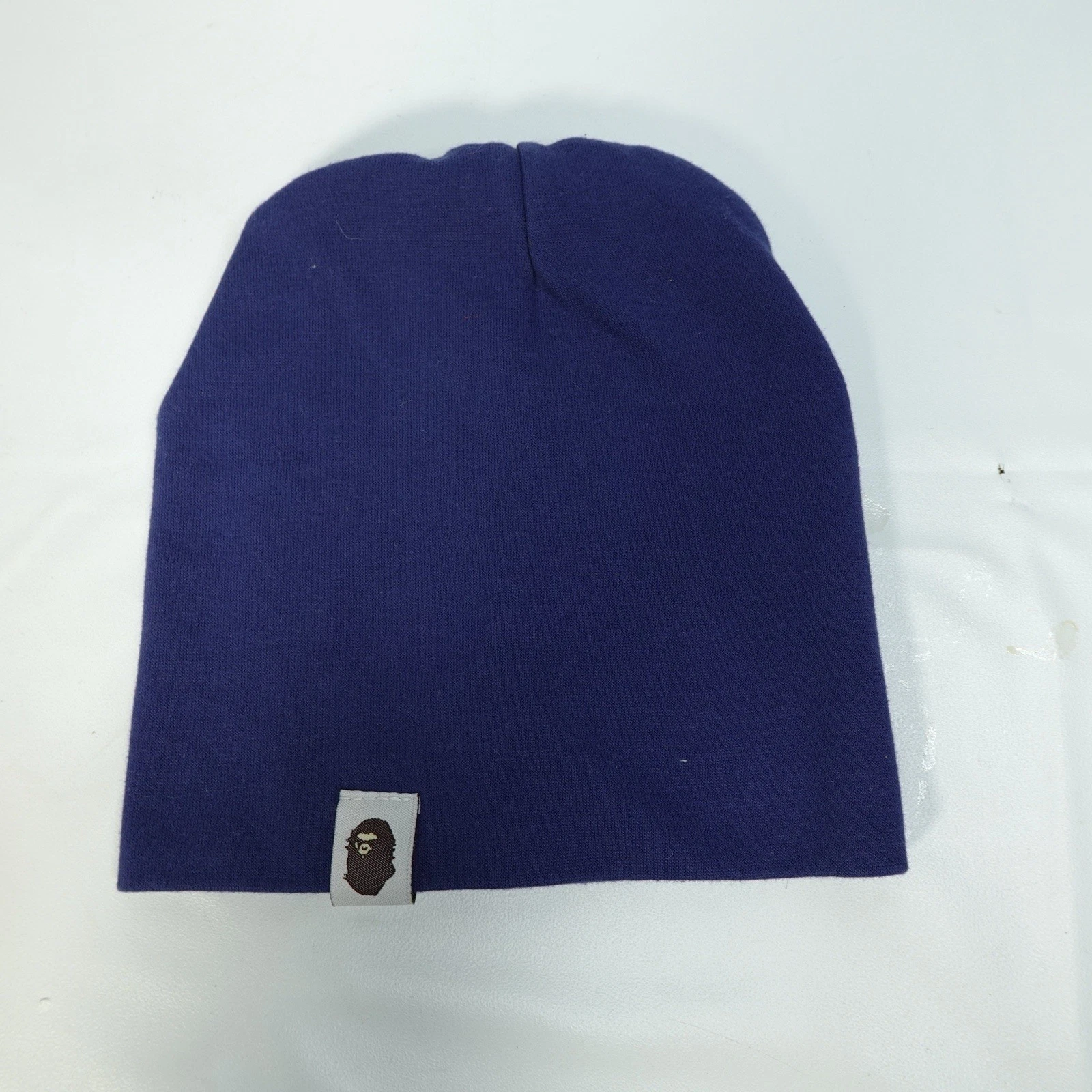 Vintage Y2K A Bathing Ape Baby Infant Skully Cap Blue Beanie Hat Bapesta Kids