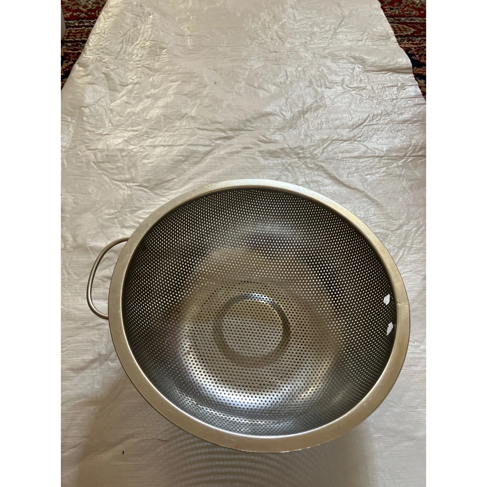 Stainless Steel Colander Bowl with Handles Kitchen Strainer Draining