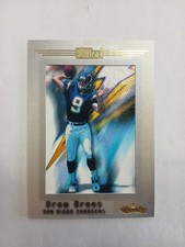 2001 Fleer Showcase Drew Brees Rookie Avant Card #/500. rookie card picture
