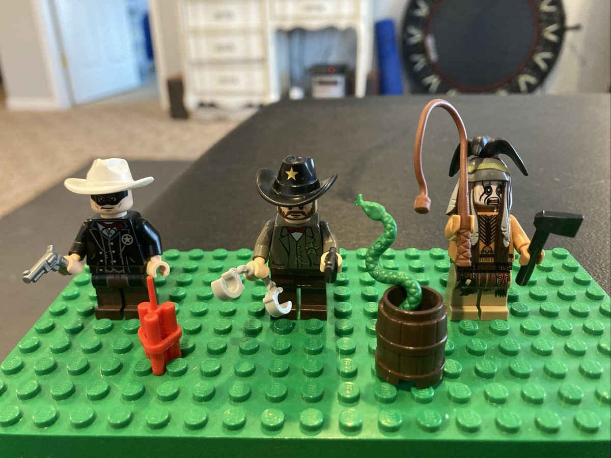 Healthy Beauty 3種セット Lego Lone Ranger Western West Tonto Sheriff Minifigs Whip Gun