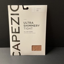 Capezio Ultra Shimmery Footed Tight Sun Adult Size S Women 1809C Tights