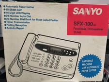 Sanyo SFX-100 Facsimile Transceiver Fax Machine New Vintage NOS
