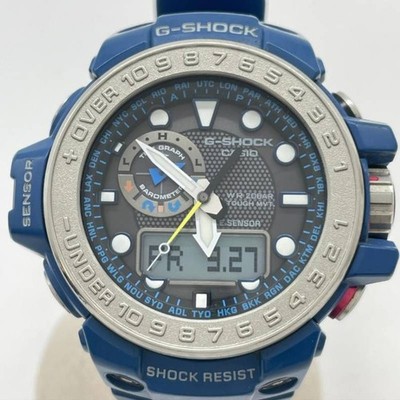 Casio G-Shock Gulfmaster GWN-1000-2B Radio Solar Blue Dive Watch From Japan