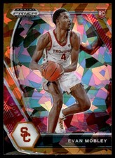 Evan Mobley Prizm 2021/22 Prizm Orange Ice #325