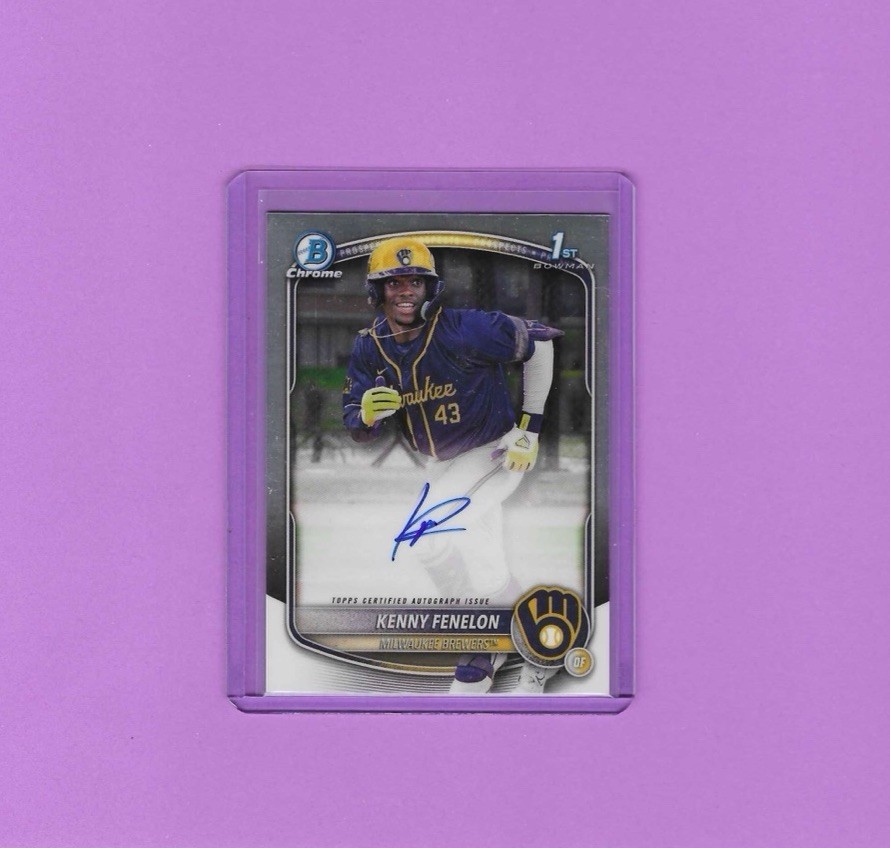 2025 Bowman Chrome #CPA-KF Kenny Fenelon Prospect Autographs