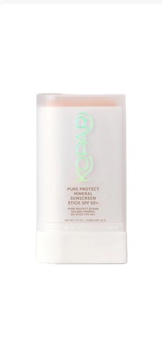 Kopari PURE PROTECT 100% Mineral Sunscreen Stick SPF 50+ Clear Zinc Oxide NEW